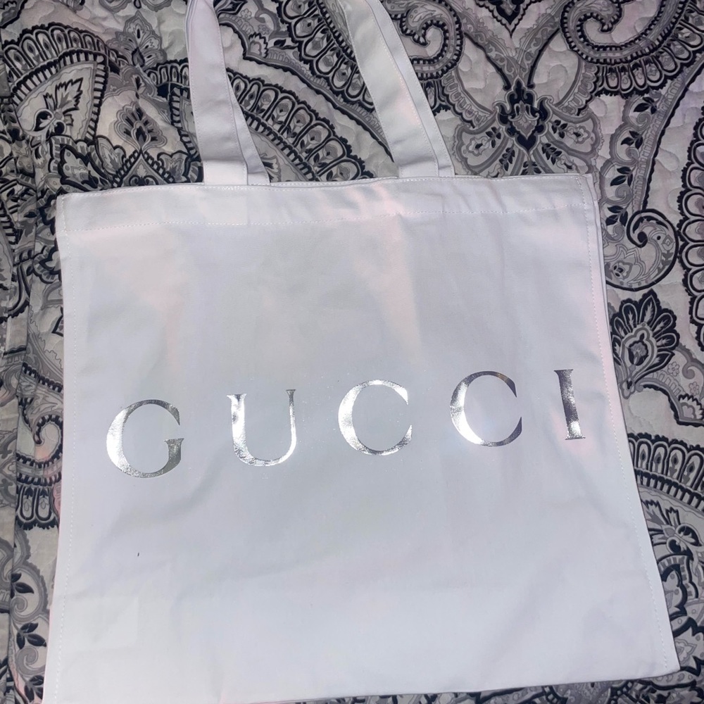 Canvas Gucci Shopping Bag